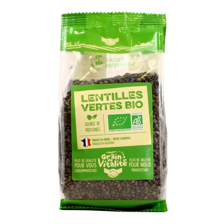 Lentilles vertes bio