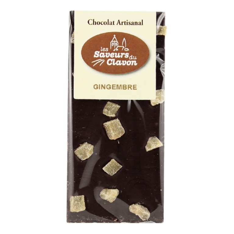 chocolat noir gingembre 110g