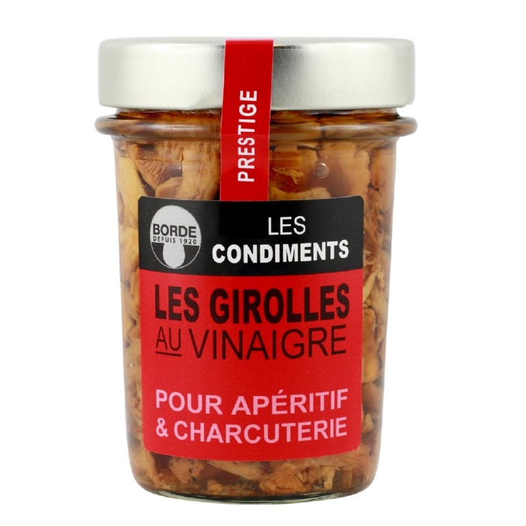 Petites Girolles au vinaigre "Borde" bocal 210ml