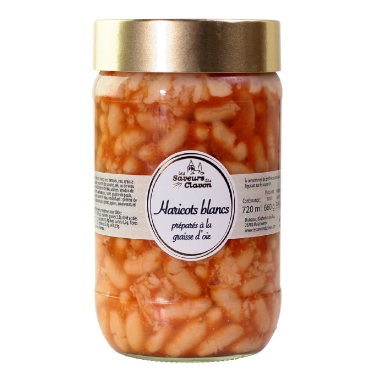 haricots lingots tomate et graisse d'oie 720ml