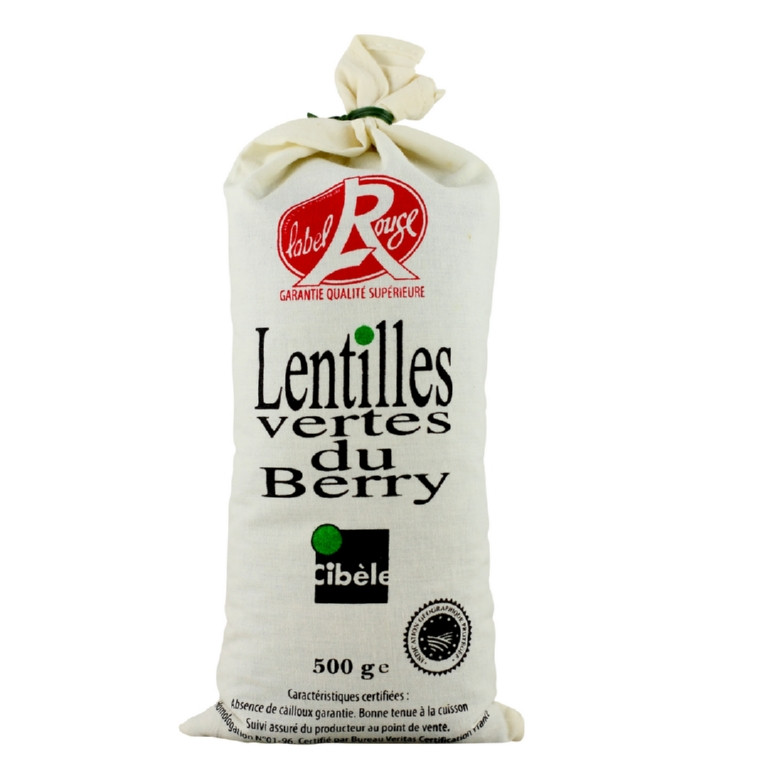 Lentilles Vertes du Berry "Label Rouge" Sachet 500gr
