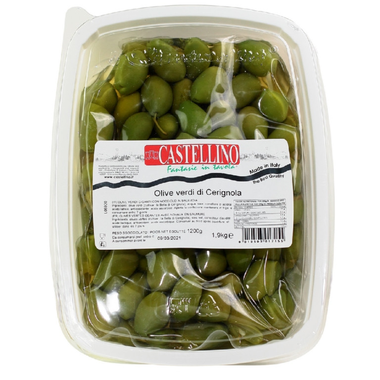 olives vertes cerignola 1,9 kg