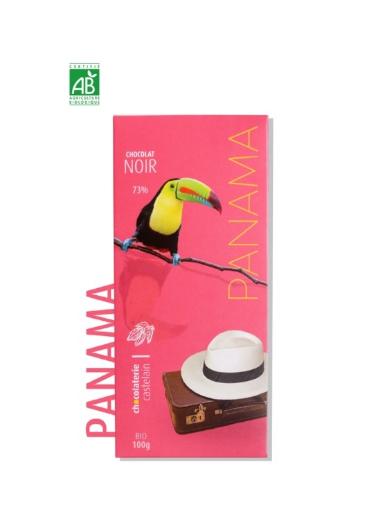 CHOCOLAT BIO - NOIR 73% PANAMA - TABLETTES 100 GR