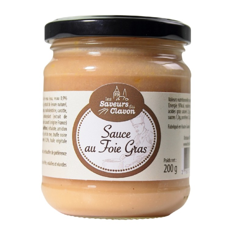 Sauce au foie gras bocal