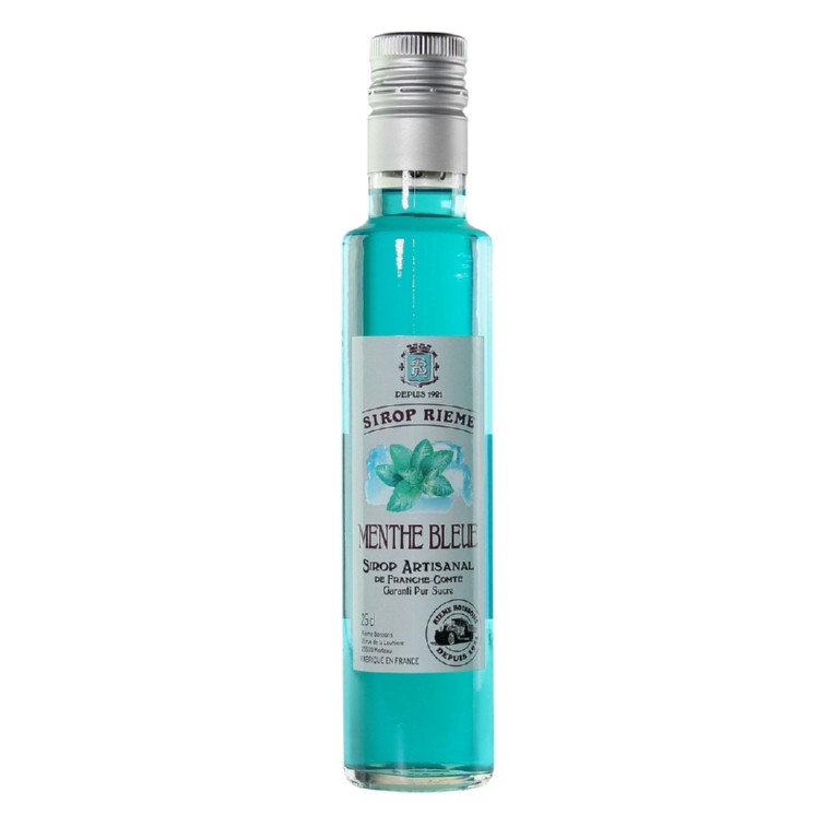 Sirop de menthe bleue "Rieme" bt 25cl