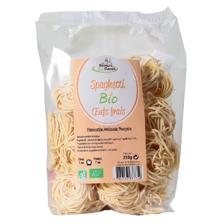 spaghettis bio aux oeufs 6 250G