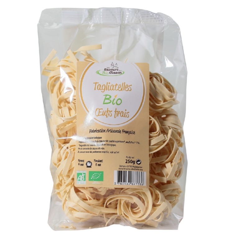 TAGLIATELLES BIO AUX OEUFS - 250g