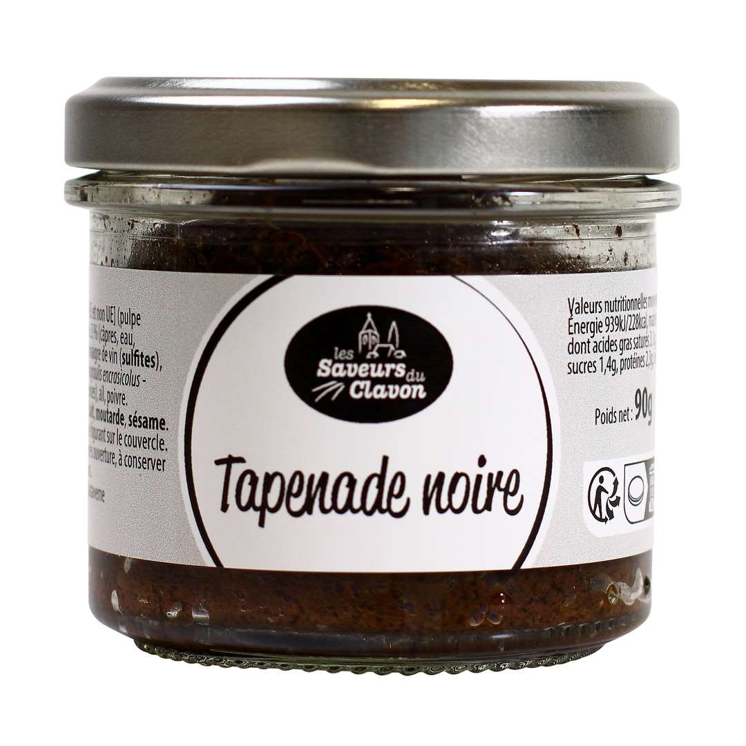 TAPENADE NOIRE SAVEURS DU CLAVON