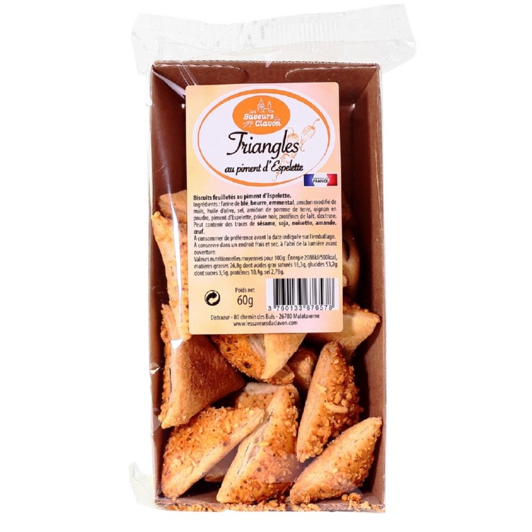 triangles au piment d'Espelette 60g