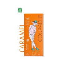 CHOCOLAT BIO - LAIT 41% CARAMEL FLEUR DE SEL - TABLETTES 100 GR