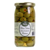 OLIVES VERTES FARCIES A LA PATE DE POIVRON