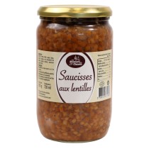 SAUCISSES DE TOULOUSE AUX LENTILLES