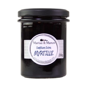 CONFITURE EXTRA aux MYRTILLES - MARIUS ET MANON - 230 Gr 