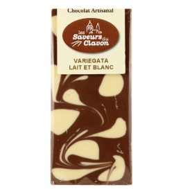 CHOCOLAT VARIEGATA ( lait et blanc) "Les Saveurs du Clavon"