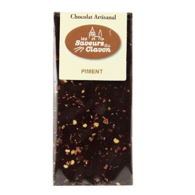 CHOCOLAT NOIR FONDANT PIMENT "Les Saveurs du Clavon" 