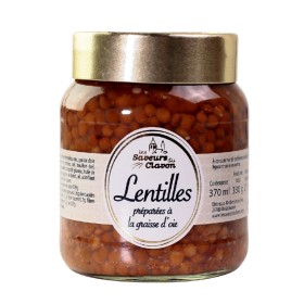 LENTILLES CUISINEES TOMATES et GRAISSE OIE 37 Cl