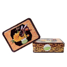 BONBON MIEL ABEILLE GIVREE - BOITE EN FER 150 GR