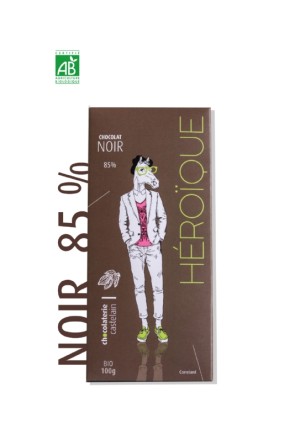 CHOCOLAT BIO - NOIR 85% - TABLETTES 100 GR