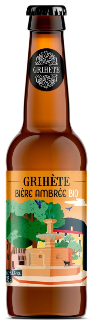 BIERE ARTISANALE AMBREE LA GRIHETE BIO 330ML